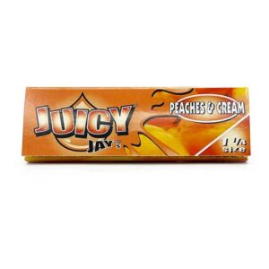 Juicy Jay’s- 1¼ Flavoured Hemp Rolling Papers – Peaches & Cream