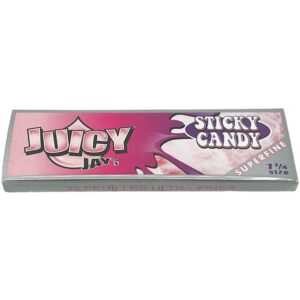 Juicy Jay’s – 1¼ Super Fine Flavoured Hemp Rolling Papers – Sticky Candy
