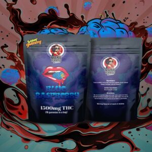 Mama Anne’s Edibles – Blue Raspberry Gummy – 1500mg THC