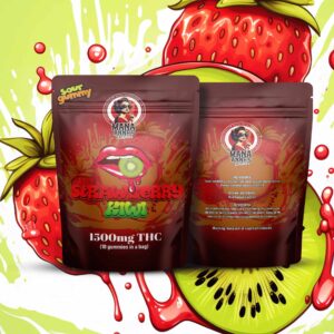 Mama Anne’s Edibles – Strawberry Kiwi Gummy – 1500mg THC