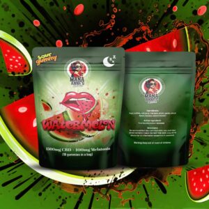 Mama Anne’s Edibles – Watermelon Gummy – 1500mg CBD / 100mg Melatonin