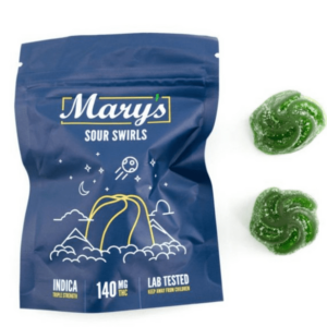 Mary’s Medibles – Sour Swirls – Indica – 140mg