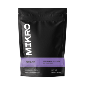 Mikro – Cannabis Infused Gummies – Grape – CBD 100mg