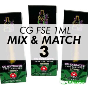 Mix & Match – CG Extracts FSE Cartridges 1ML – 3x