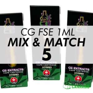 Mix & Match – CG Extracts FSE Cartridges 1ML – 5x