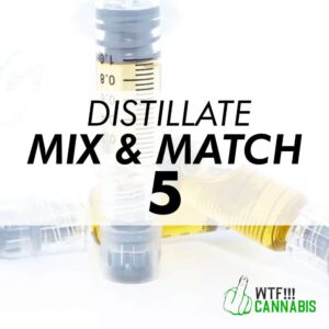 Mix & Match – CG Premium Extracts – THC Distillate Syringes 1ML – 5x