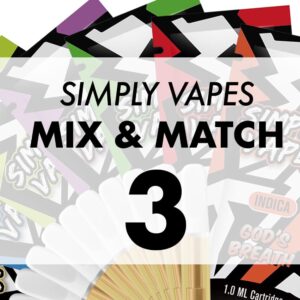 Mix & Match – Simply Vapes – THC Vape Cartridges – 1ML – 3x