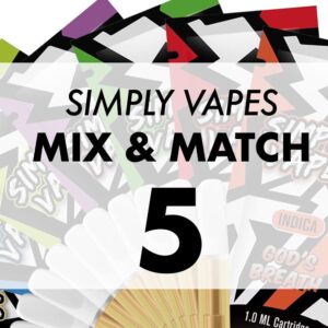 Mix & Match – Simply Vapes – Cartridges – 1ML – 5x
