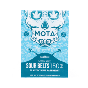MOTA – Sour Belts – Blastin’ Blue Raspberry – 150mg THC