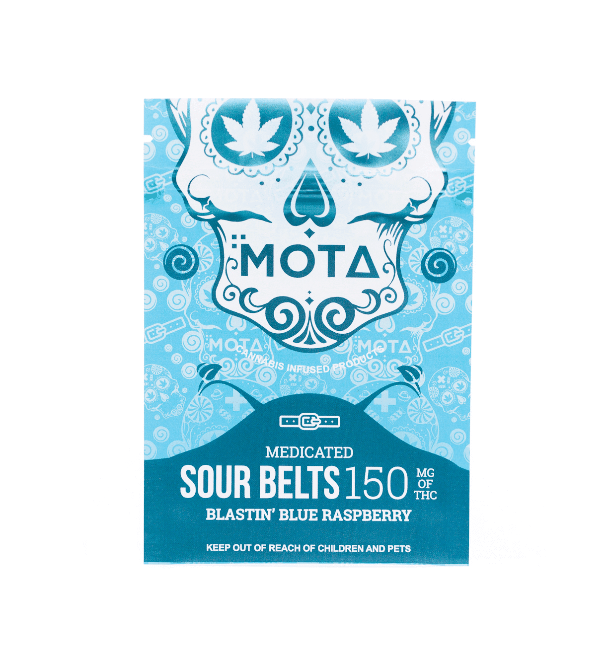 MOTA – Sour Belts – Blastin’ Blue Raspberry – 150mg THC
