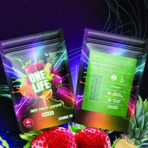 One Life Edibles – Tutti Frutti – 300mg THC Gummies