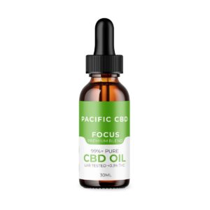 Pacific CBD Tincture 1000mg – Premium Blend – Focus