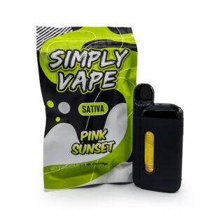 Simply Vapes – THC Disposable Pen – Pink Sunset – 5ML