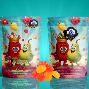 Sky High Edibles – Pear + Royal Raspberry 3000mg THC Gummies