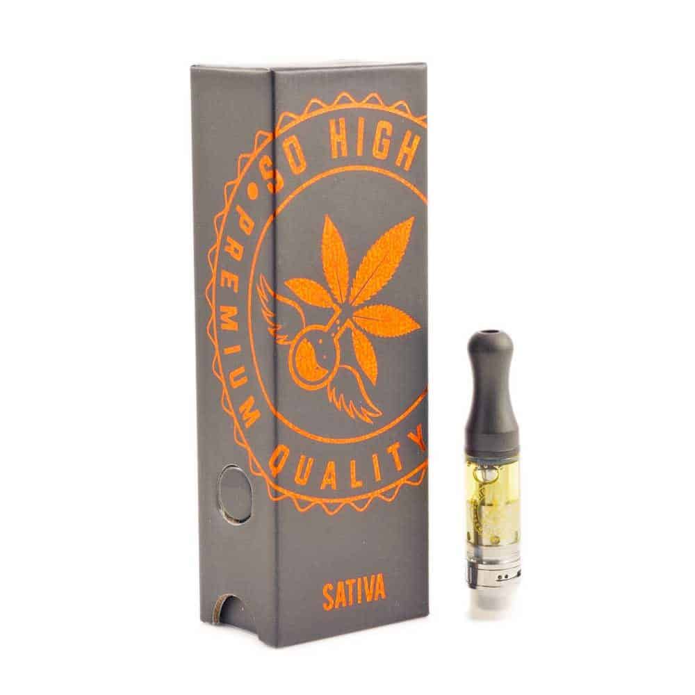 So High Extracts Premium Vape 1ML THC – Strawberry Cough Cartridge
