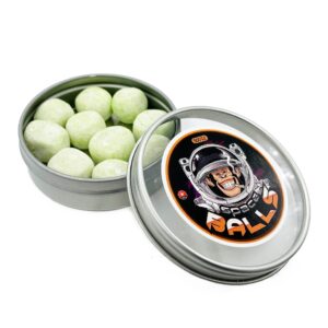 Space Balls – Alien Green Apple Chewable Candies – 500mg THC