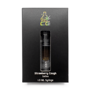 CG Premium Extracts – Strawberry Cough THC Sativa Distillate Syringes – 1ML