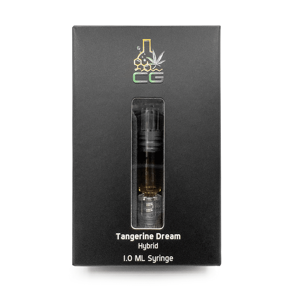 CG Premium Extracts – Tangerine Dream THC Hybrid Distillate Syringes – 1ML