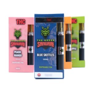 The Green Samurai – 1000MG THC Disposable Pen 1ML – Blue Skittles