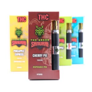 The Green Samurai – 1000MG THC Disposable Pen 1ML – Cherry Pie