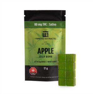 Twisted Extracts – Apple Jelly Bomb – Sativa – 80mg THC
