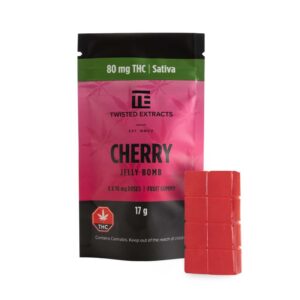 Twisted Extracts – Cherry Jelly Bomb – Sativa – 80mg THC