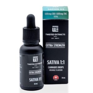 Twisted Extracts – Oil Drops Tincture – Extra Strength Sativa 1:1