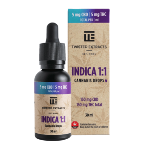 Twisted Extracts – Oil Drops Tincture – Indica 1:1