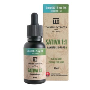 Twisted Extracts – Oil Drops Tincture – Sativa 1:1