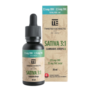 Twisted Extracts – Oil Drops Tincture – Sativa 3:1