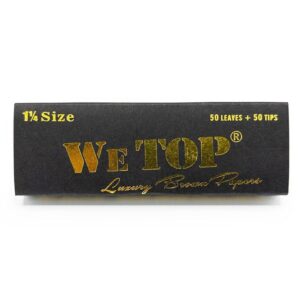 We TOP – 1¼ Premium Luxury Brown Rolling Papers – $3.49