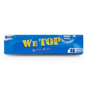 We TOP – Kingsize Premium BLUE Rolling Papers – $3.49