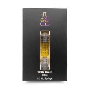 CG Premium Extracts – White Death THC Indica Distillate Syringes – 1ML