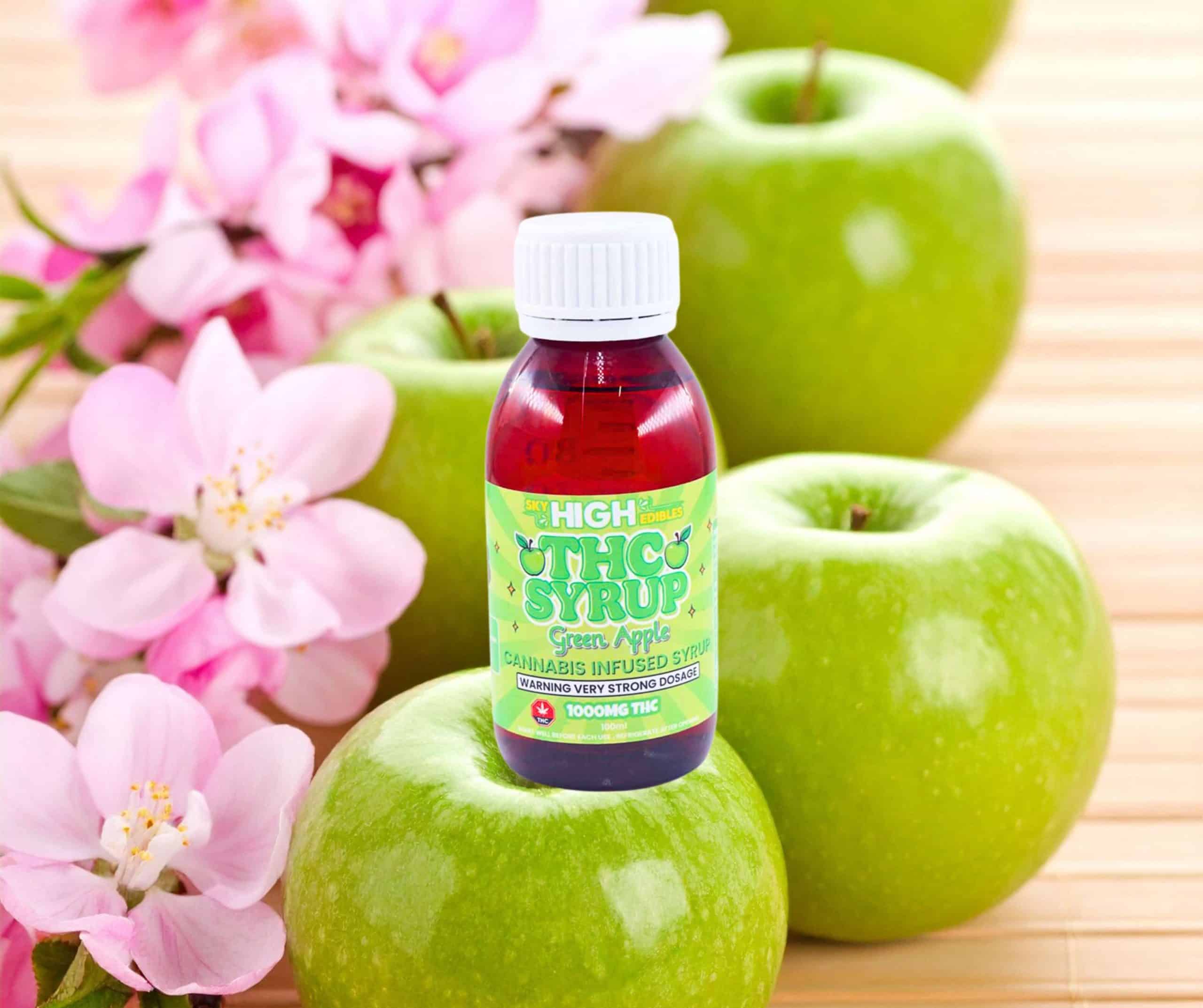 Sky High Syrup – Green Apple 1000mg THC product image