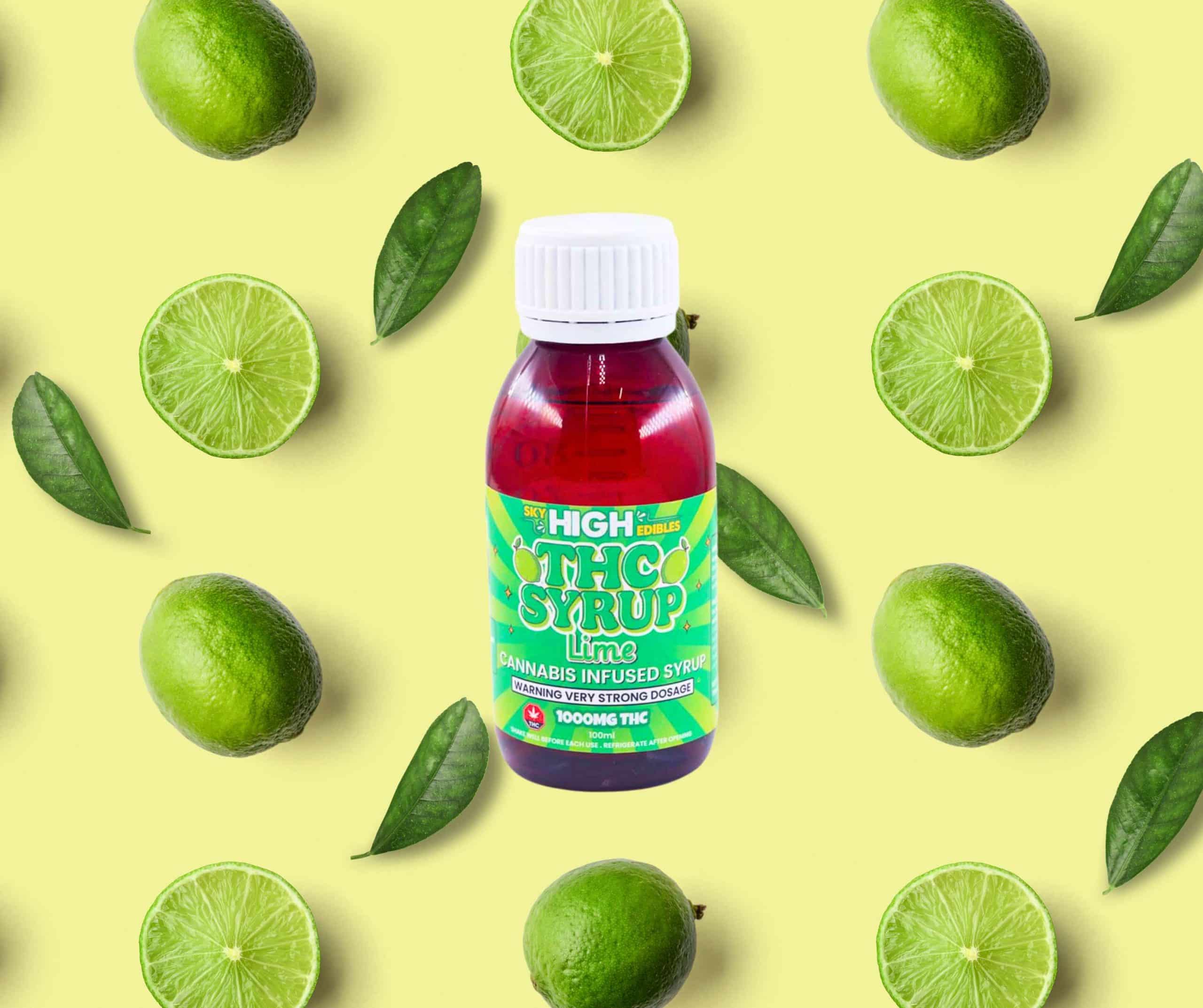 Sky High Syrup – Lime 1000mg THC product image