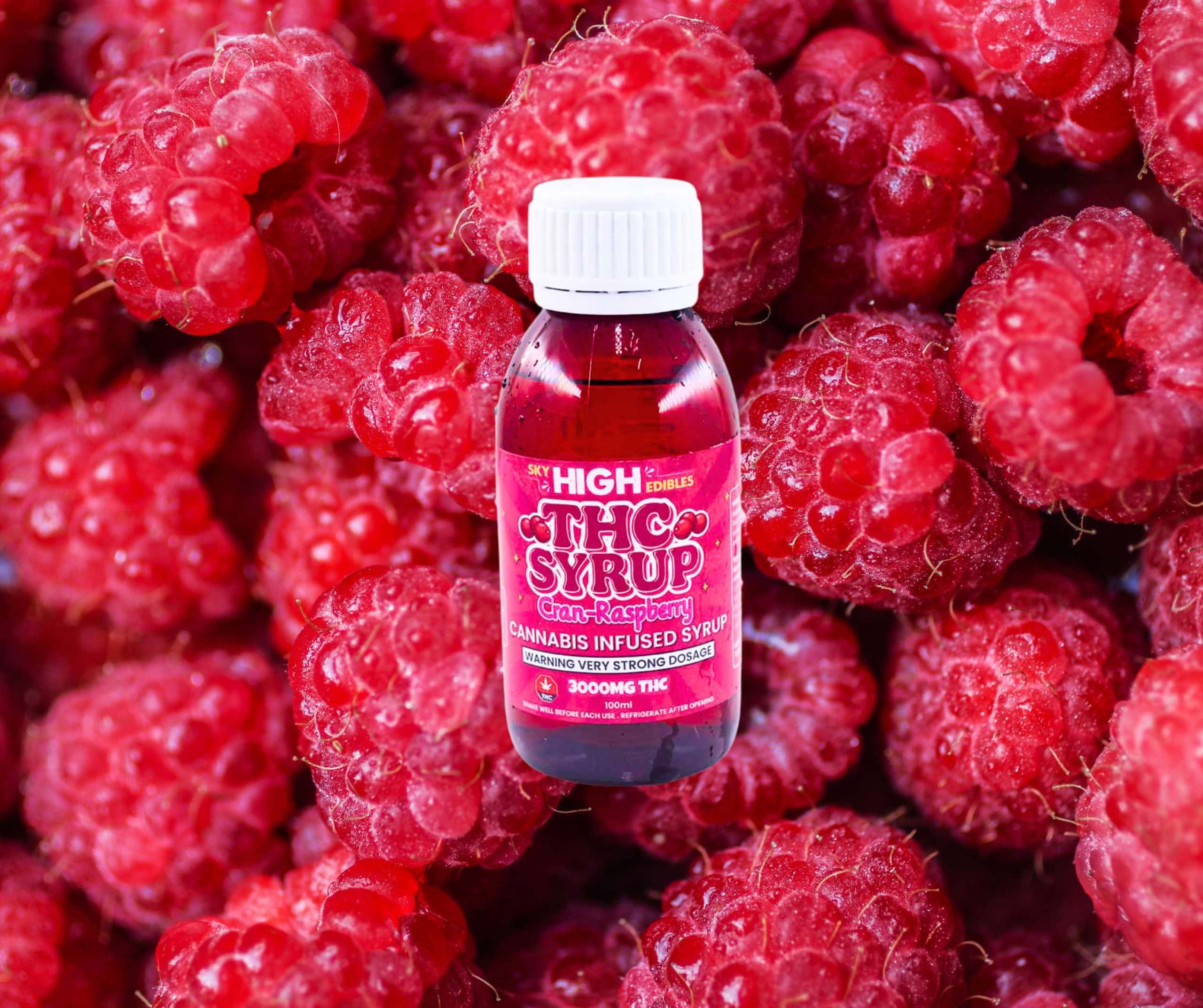 Sky High Syrup – Cran-Raspberry 3000mg THC product image