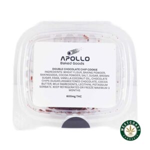 Apollo Baked Goods – Double Chocolate Chip Cookies – 600mg THC product image