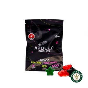 Apollo Edibles – Key Lime/Fruit Punch Shooting Stars 1000mg THC Indica product image