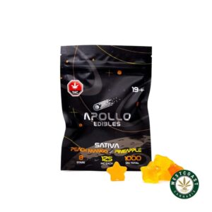 Apollo Edibles – Peach Mango/Pineapple Shooting Stars 1000mg THC Sativa product image