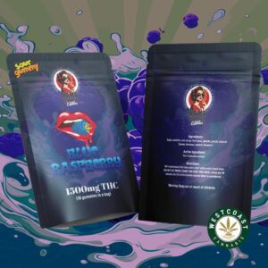 Mama Anne’s Edibles – Blue Raspberry Gummy – 1500mg THC product image