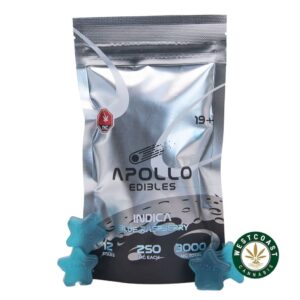 Apollo Edibles – Blue Raspberry Shooting Stars 3000mg THC Indica product image