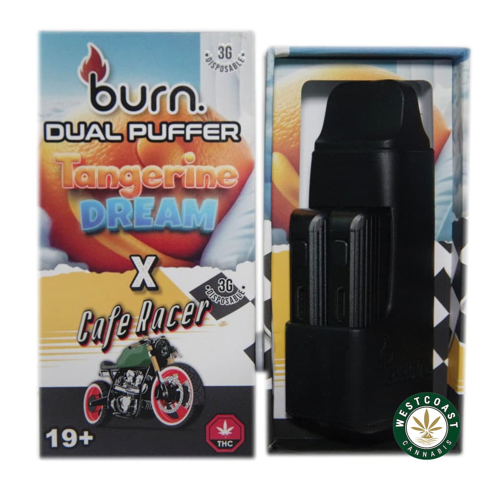 Burn Extracts – Dual 3 Gram Puffer – Tangerine Dream + Cafe Racer (3 Grams + 3 Gram) product image