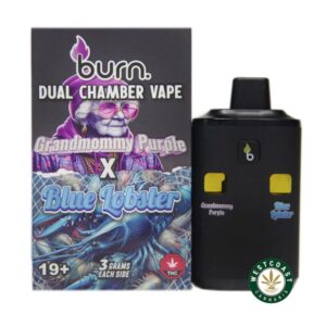 Burn Extracts – Dual Chamber Disposable Vape – Grandmommy Purple + Blue Lobster (3+3 Gram) product image