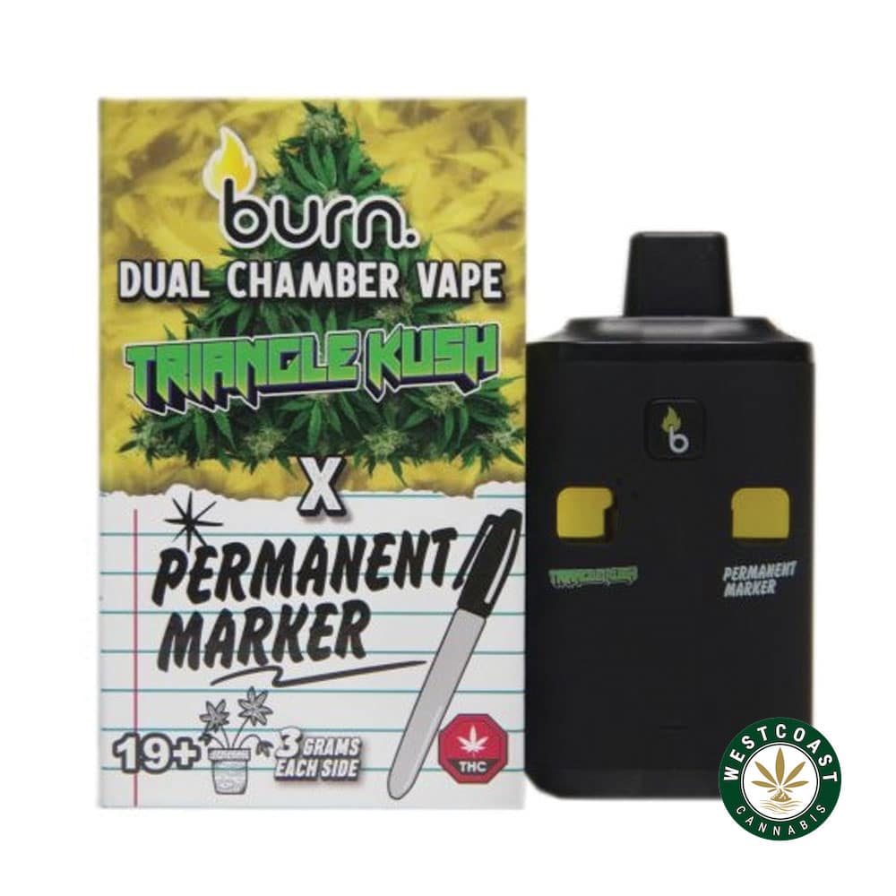 Burn Extracts – Dual Chamber Disposable Vape – Triangle Kush + Permanent Marker (3+3 Gram) product image