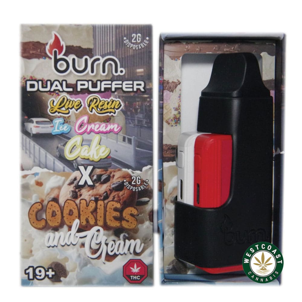 Burn Extracts – Dual Puffer – Live Resin Ice Cream Cake x Cookies and Cream (2 Grams + 2 Grams) product image