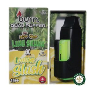 Burn Extracts – Dual Puffer – Live Resin Lime Skunk x Lemon Slush (2 Grams + 3 Gram) product image