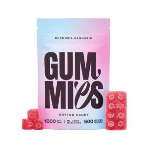 Euphoria Cannabis – Cotton Candy Gummies 1000mg THC product image
