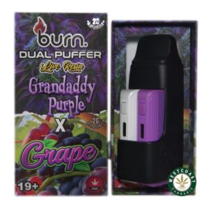 Burn Extracts – Dual Puffer – Live Resin Grandaddy Purple x Grape (2 Grams + 2 Gram) product image