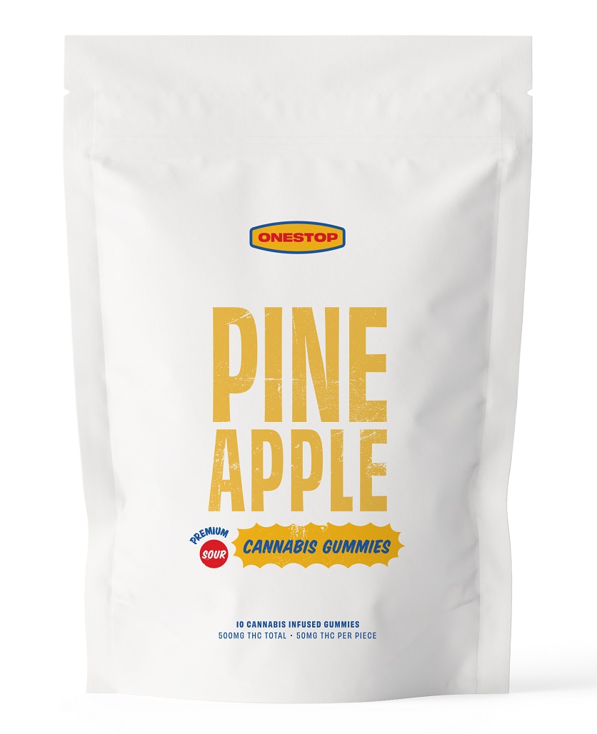 One Stop – Sour Pineapple THC Gummies 500mg product image