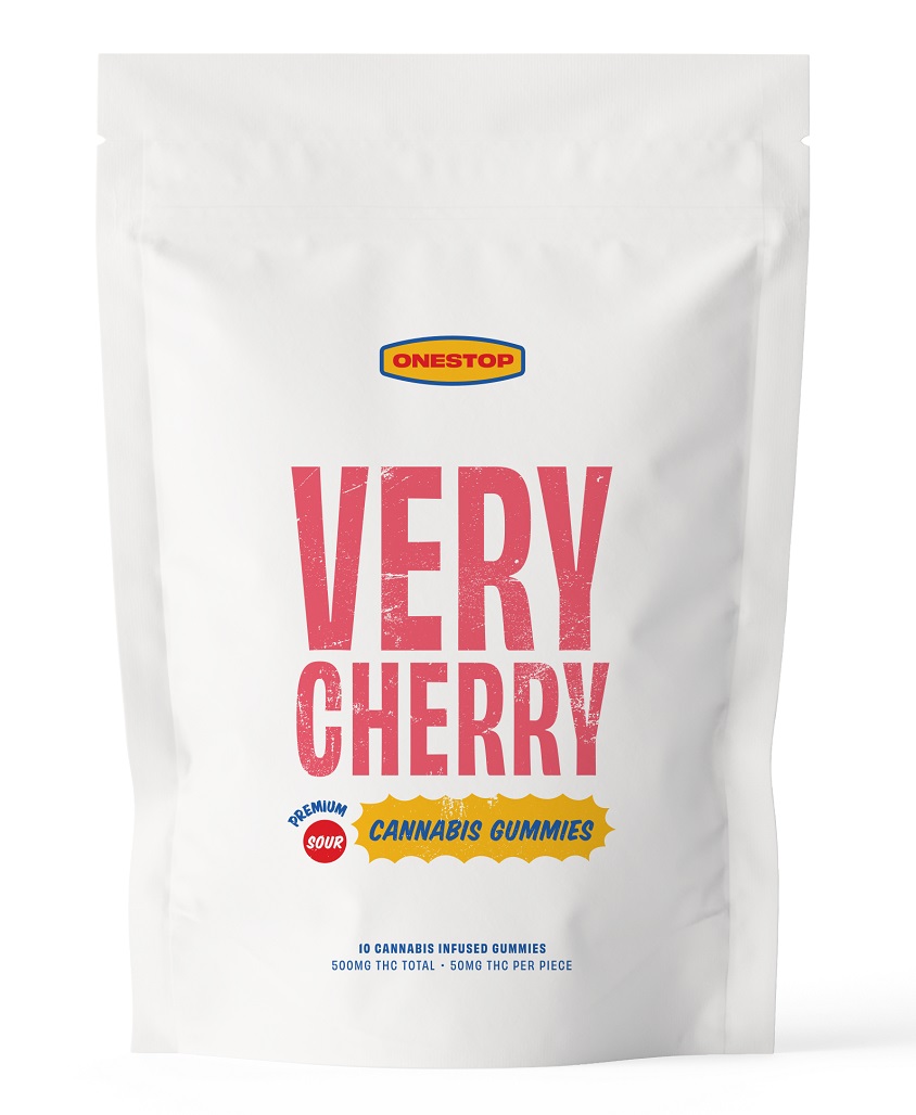 One Stop – Sour Very Cherry THC Gummies 500mg product image